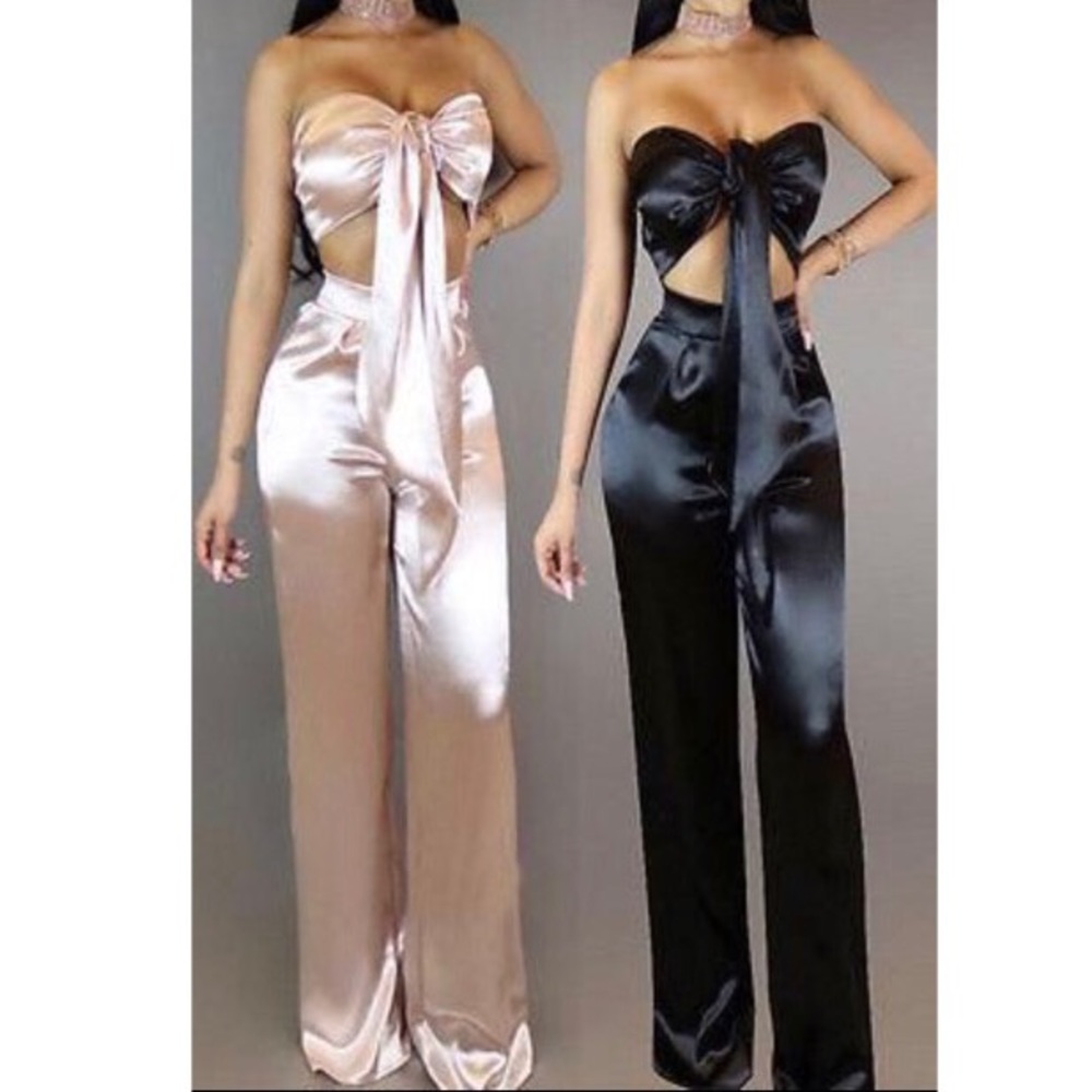 Two (2) piece satin set